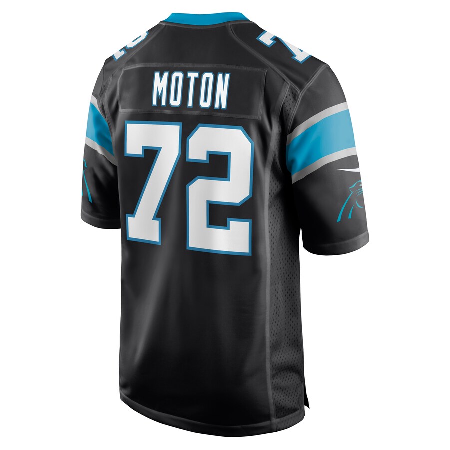 C.Panthers #72 Taylor Moton Black Game Jersey Stitched American Football Jerseys - Main View