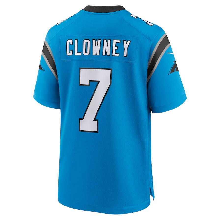 C.Panthers #7 Jadeveon Clowney Alternate Game Jersey - Blue American Football Jerseys - Main View