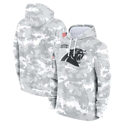 C.Panthers 2024 Salute To Service Club Pullover Hoodie Cheap sale Birthday and Christmas gifts Stitched American Football Jerseys - Main View