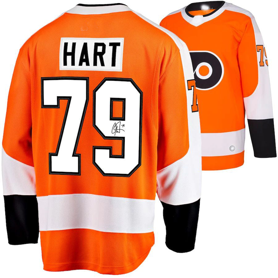 P.Flyers #79 Flyers Fanatics Authentic Autographed Orange Jersey Orange Stitched American Hockey Jerseys - Main View