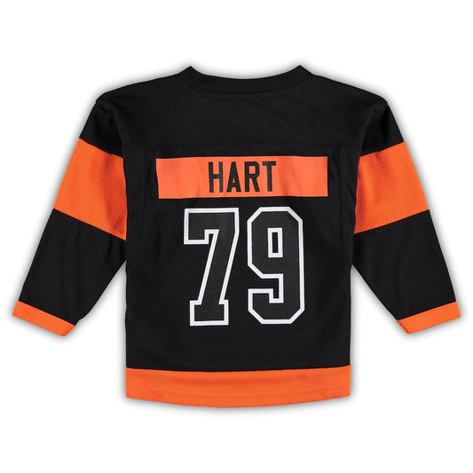 P.Flyers #79 Carter Hart Toddler 2018-19 Alternate Replica Player Jersey Stitched American Hockey Jerseys - Main View
