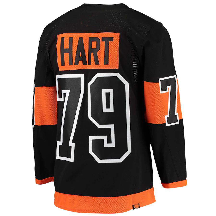 P.Flyers #79 Carter Hart Alternate Primegreen Authentic Pro Player Jersey Black Stitched American Hockey Jerseys - Main View