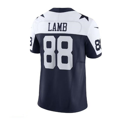 D.Cowboys #88 CeeDee Lamb Vapor F.U.S.E. Limited Jersey - Navy Stitched American Football Jerseys - Main View