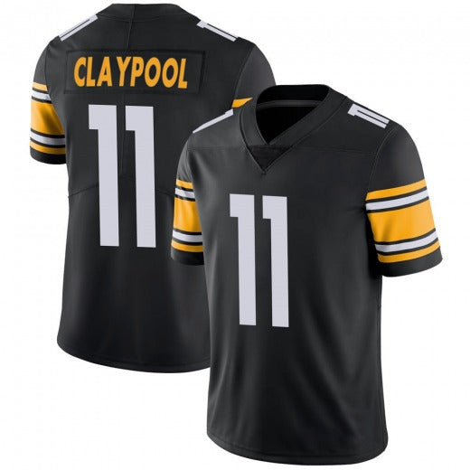 Personalized Football Jersey For Men Chase Claypool Black Of P.Steelers Jerseys #11 - Main View