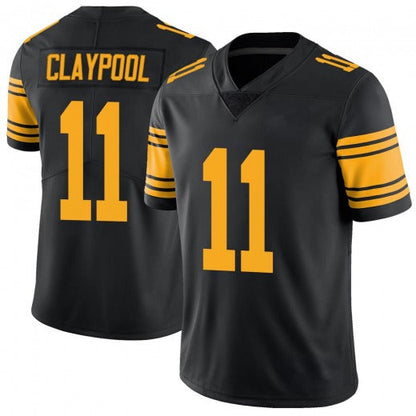 Personalized Football Jersey For Men Chase Claypool Black Of P.Steelers Jerseys #11 - Main View