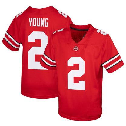 O.State Buckeyes #2 Chase Young 2020 Draft Replica Jersey Scarlet Football Jersey Stitched American College Jerseys - Main View