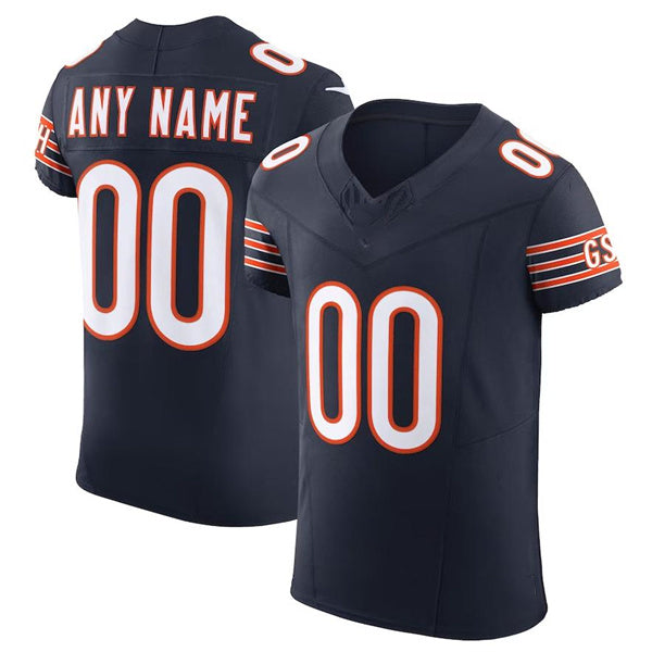 Custom C.Bears Navy Scarlet Vapor F.U.S.E. Elite  Jersey Stitched American Football Jerseys - Main View