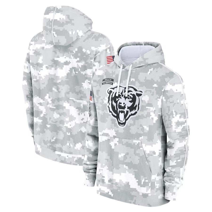 C.Bears 2024 Salute To Service Club Pullover Hoodie Cheap sale Birthday and Christmas gifts Stitched American Football Jerseys - Main View