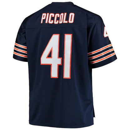 C.Bears #41 Brian Piccolo Mitchell & Ness Navy Big & Tall 1969 Retired Player Replica Jersey Stitched American Football Jerseys - Main View