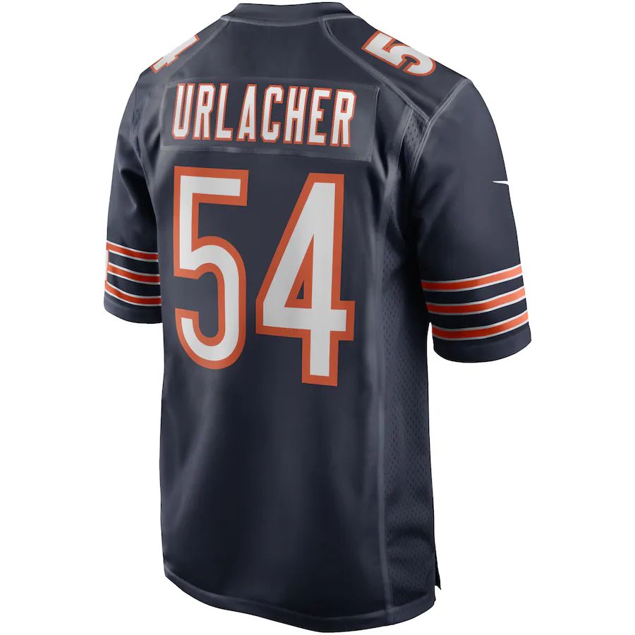 C.Bears #54 Brian Urlacher Navy Game Retired Player Jersey Stitched American Football Jerseys - Main View