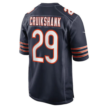 C.Bears #29 Dane Cruikshank Navy Game Player Jersey Stitched American Football Jerseys - Main View