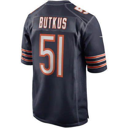 C.Bears #51 Dick Butkus Navy Game Retired Player Jersey Stitched American Football Jerseys - Main View