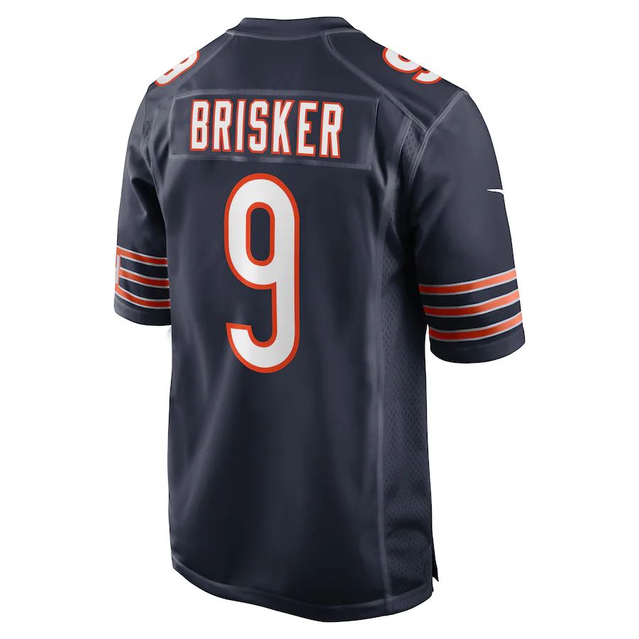 C.Bears #9 Jaquan Brisker Navy Game Player Jersey Stitched American Football Jerseys - Main View