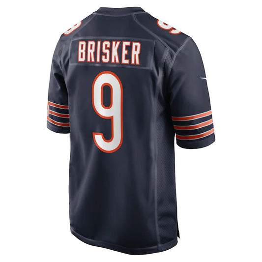 C.Bears #9 Jaquan Brisker Navy Game Player Jersey Stitched American Football Jerseys - Main View