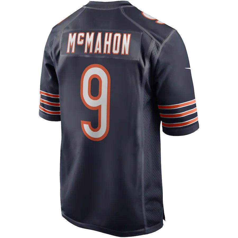 C.Bears #9 Jim McMahon Navy Game Retired Player Jersey Stitched American Football Jerseys - Main View