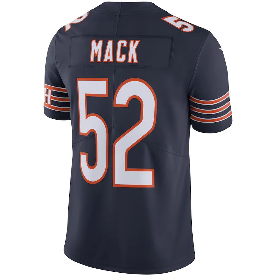 C.Bears #52 Khalil Mack Navy Vapor Limited Jersey Stitched American Football Jerseys - Main View