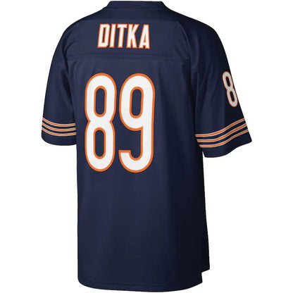 C.Bears #89 Mike Ditka Mitchell & Ness Navy Legacy Replica Jersey Stitched American Football Jerseys - Main View