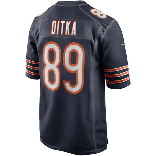 C.Bears #89 Mike Ditka Navy Game Retired Player Jersey Stitched American Football Jerseys - Main View