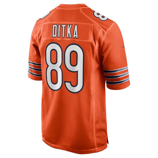 C.Bears #89 Mike Ditka Orange Retired Player Jersey Stitched American Football Jerseys - Main View