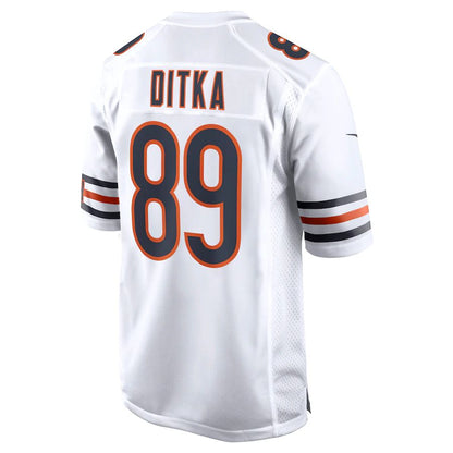 C.Bears #89 Mike Ditka White Retired Player Game Jersey Stitched American Football Jerseys - Main View