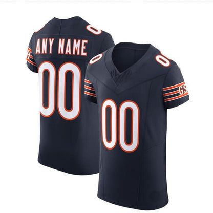 Custom C.Bears Navy Vapor F.U.S.E. Elite Jersey Stitched Jersey Football Jerseys - Main View