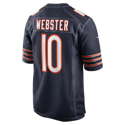 C.Bears #10 Nsimba Webster Navy Game Player Jersey Stitched American Football Jerseys - Main View