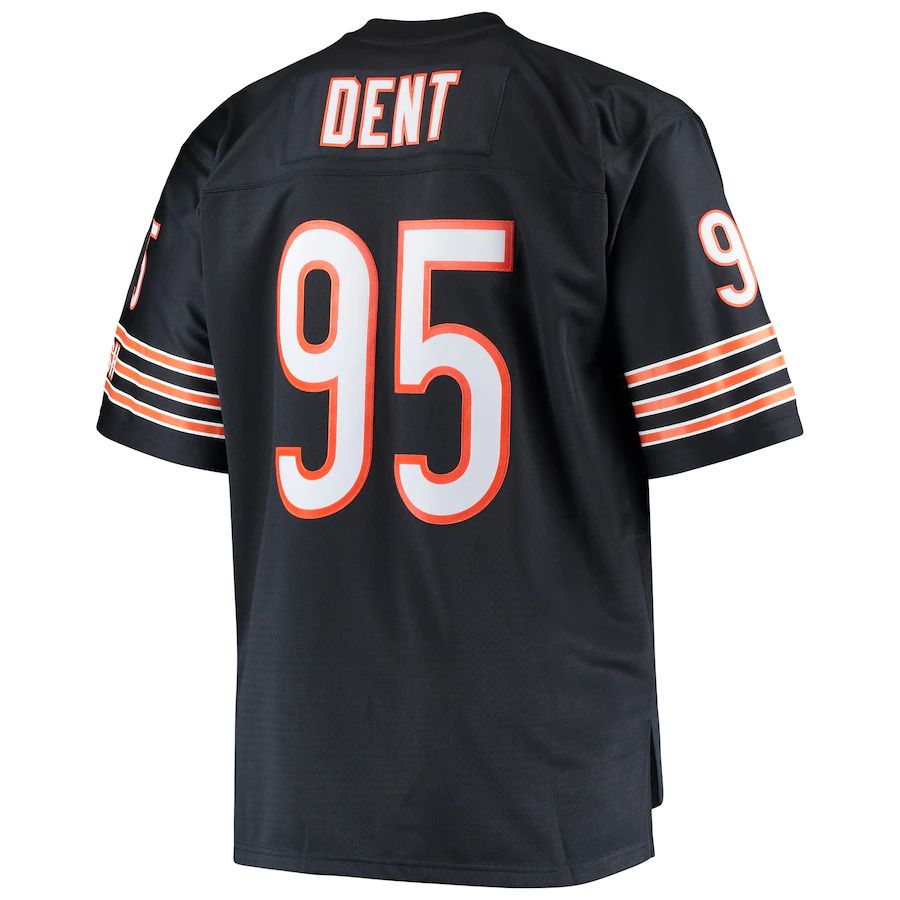 C.Bears #95 Richard Dent Mitchell & Ness Navy Big & Tall 1985 Retired Player Replica Jersey Stitched American Football Jerseys - Main View