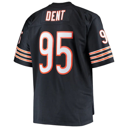 C.Bears #95 Richard Dent Mitchell & Ness Navy Big & Tall 1985 Retired Player Replica Jersey Stitched American Football Jerseys - Main View