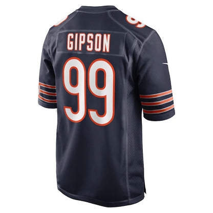 C.Bears #99 Trevis Gipson Navy Game Jersey Stitched American Football Jerseys - Main View