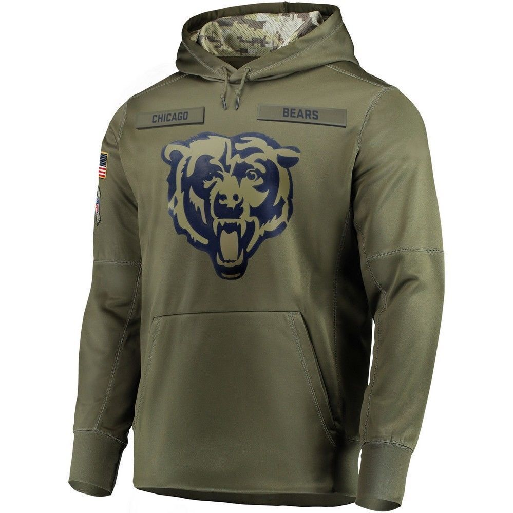 C.Bears 2024 Salute To Service Club Pullover Hoodie Cheap sale Birthday and Christmas gifts Stitched American Football Jerseys - Main View