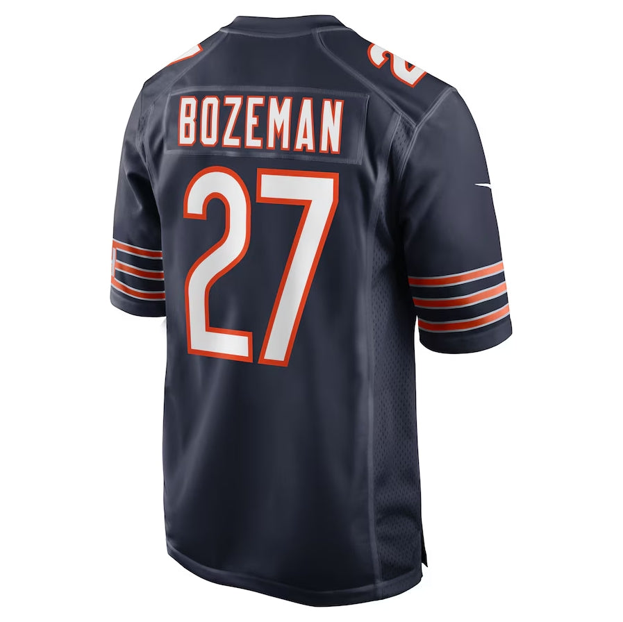 C.Bears #27 Swayze Bozeman Navy Team Game American Football Jerseys - Main View