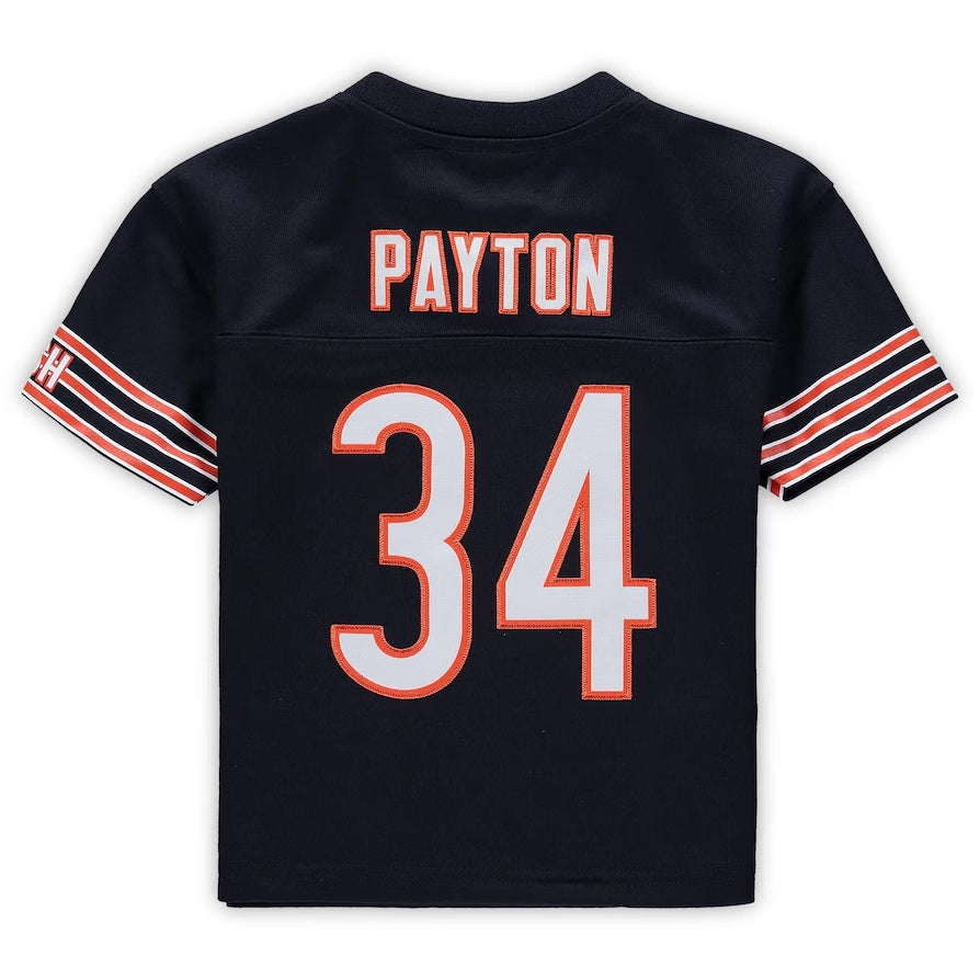 C.Bears #34 Walter Payton Mitchell & Ness Toddler 1985 Retired Legacy Jersey - Navy American Football Jerseys - Main View