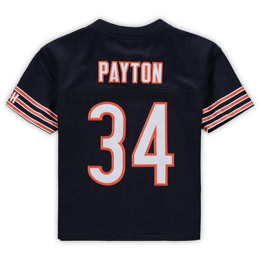 C.Bears #34 Walter Payton Mitchell & Ness Toddler 1985 Retired Legacy Jersey - Navy American Football Jerseys - Main View
