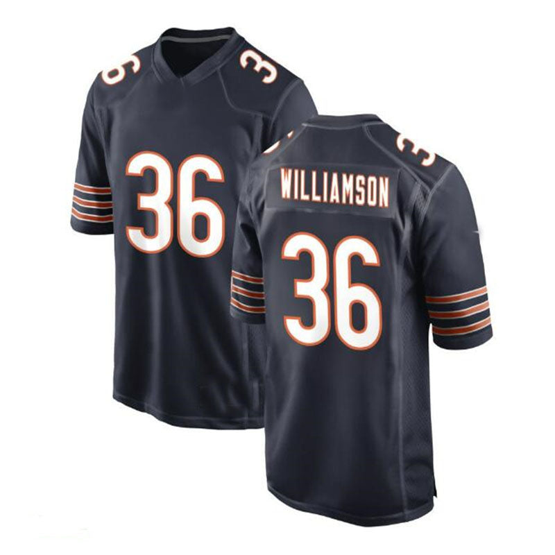 C. Bears #36 Kendall Williamson Game Jersey - Navy Stitched American Football Jerseys - Main View