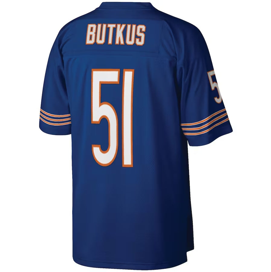 C.Bears #51 Dick Butkus Mitchell & Ness Legacy Replica Jersey - Navy American Football Jerseys - Main View
