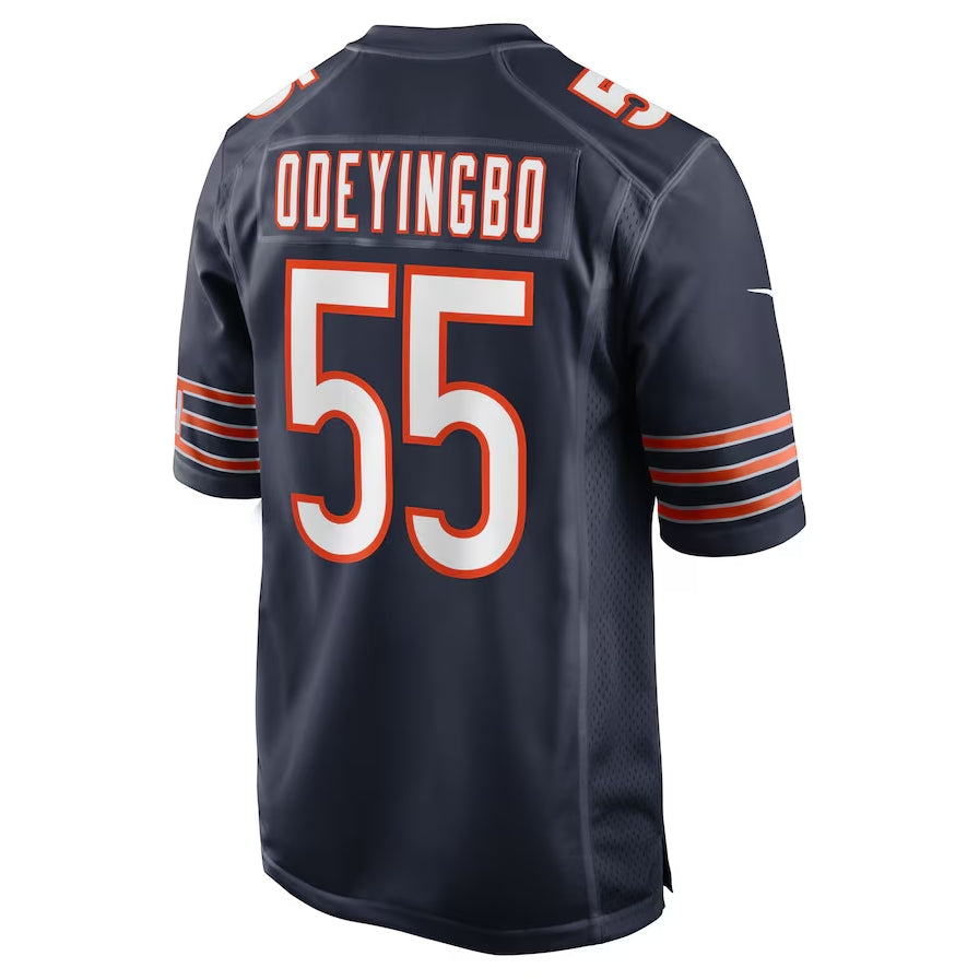 C.Bears #55 Dayo Odeyingbo Navy Team Game American Football Jerseys - Main View