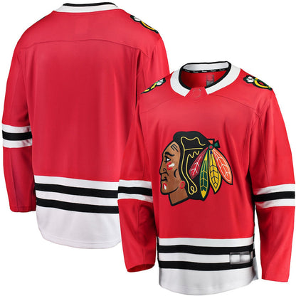 C.Blackhawks Fanatics Branded Breakaway Home Jersey  Red Stitched American Hockey Jerseys - Main View