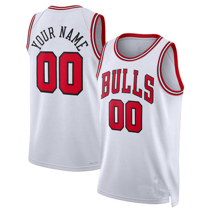 Custom C.Bulls Unisex 2022-23 Swingman Jersey White Association Edition Statement Edition American Stitched Basketball Jersey - Main View