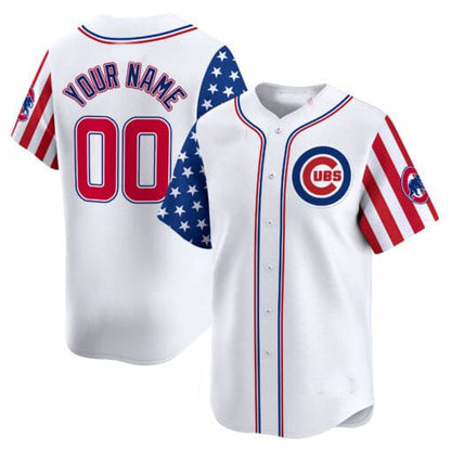 Custom Chicago Cubs 2024 Independence Day Vapor Premier Limited– All Stitched Baseball Jersey - Main View