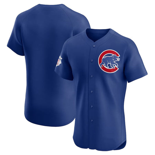 Chicago Cubs Alternate Vapor Premier Elite Patch Jersey - Royal Stitched Baseball Jersey - Main View