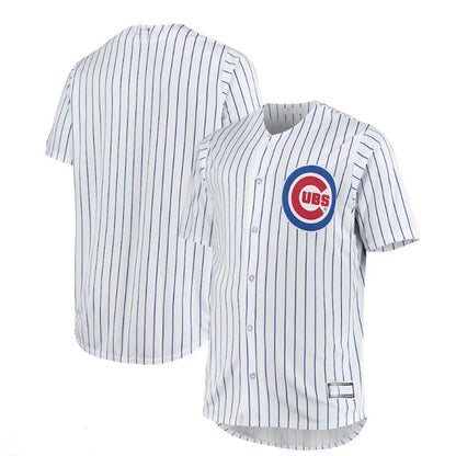 Chicago Cubs Big & Tall Home Replica Team Jersey - White Royal Baseball Jerseys - Main View