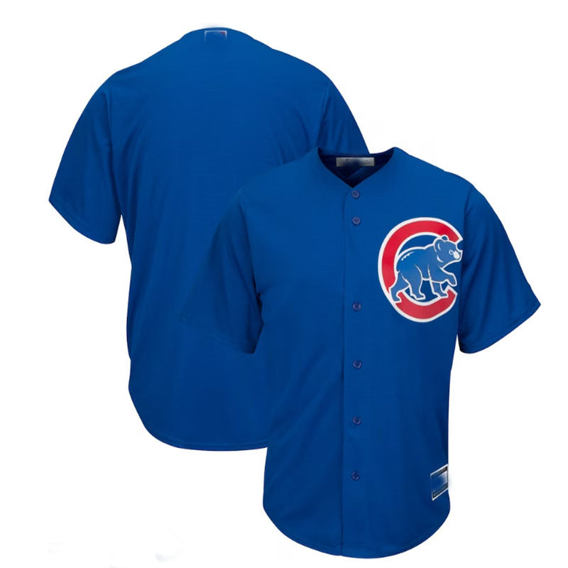 Chicago Cubs Big & Tall Replica Team Jersey - Royal Royal Baseball Jerseys - Main View