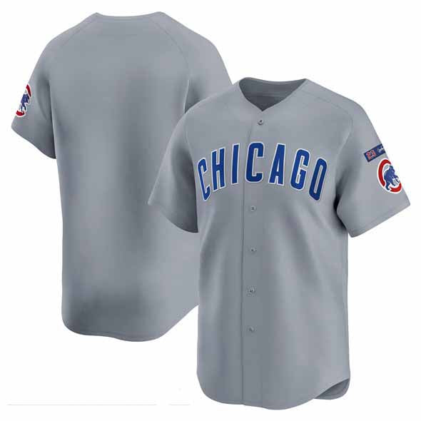 Chicago Cubs Blank Gray 'Ryne Sandberg Tribute' Vapor Limited V3 Stitched Baseball Jersey - Main View