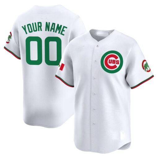 Custom Chicago Cubs Mexico Vapor Premier Limited V3– All Stitched Baseball Jersey - Main View