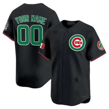 Custom Chicago Cubs Mexico Vapor Premier Limited V3– All Stitched Baseball Jersey view 2
