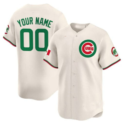 Custom Chicago Cubs Mexico Vapor Premier Limited V3– All Stitched Baseball Jersey view 3