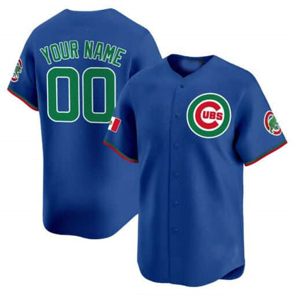 Custom Chicago Cubs Mexico Vapor Premier Limited V3– All Stitched Baseball Jersey view 5