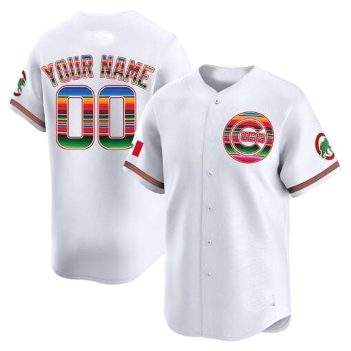 Custom Chicago Cubs Mexico Vapor Premier Limited– All Stitched Baseball Jersey - Main View