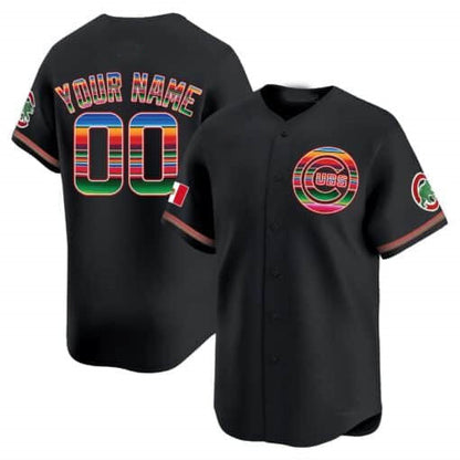Custom Chicago Cubs Mexico Vapor Premier Limited– All Stitched Baseball Jersey view 2
