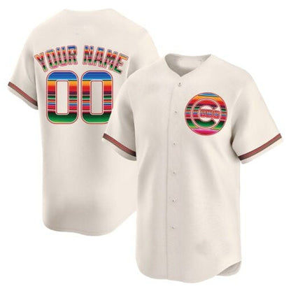 Custom Chicago Cubs Mexico Vapor Premier Limited– All Stitched Baseball Jersey view 3